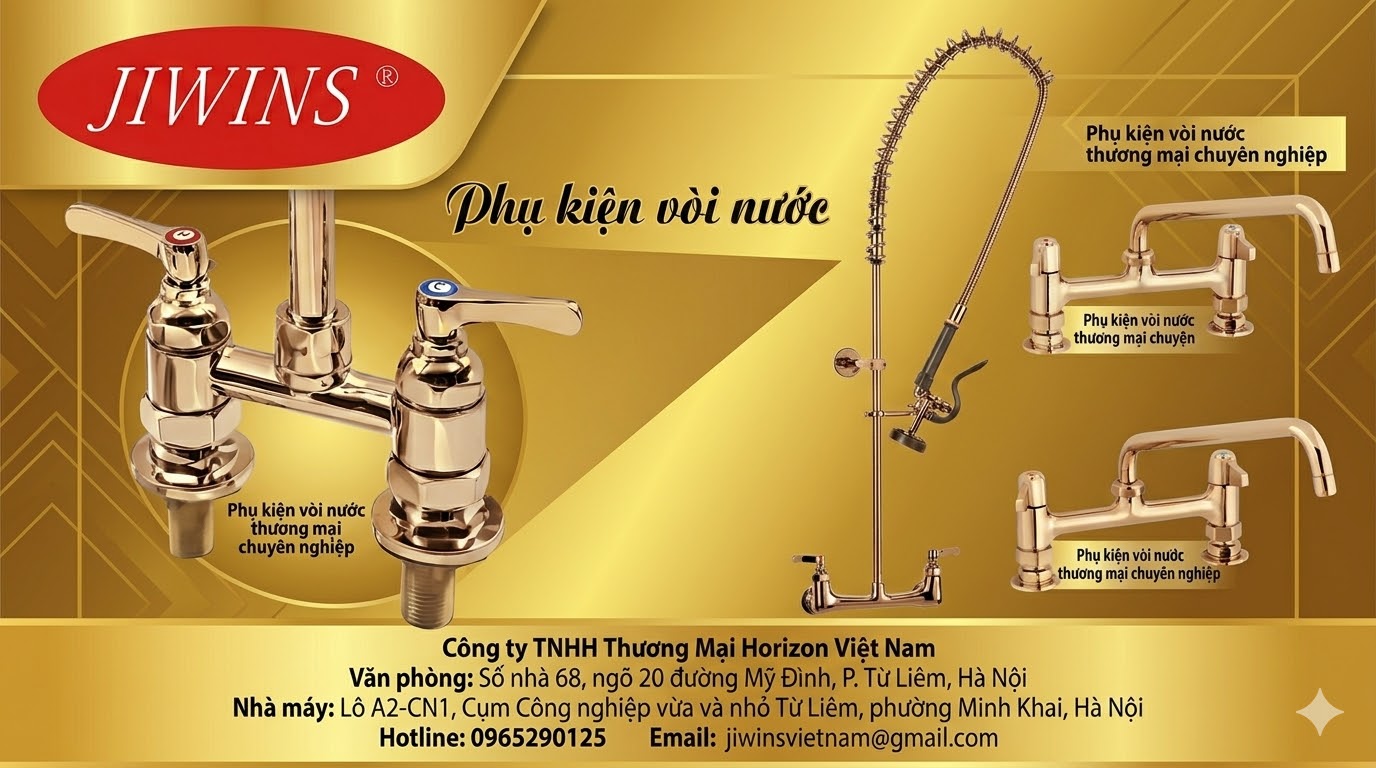 Nhà phân phối toàn quốc vòi nước thương hiệu Jiwins
